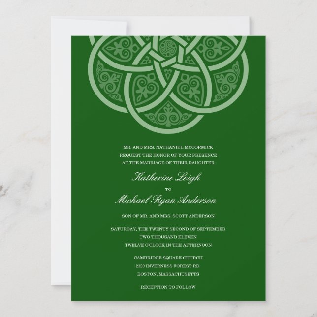 Invitations de noces de noces célestes (Devant)