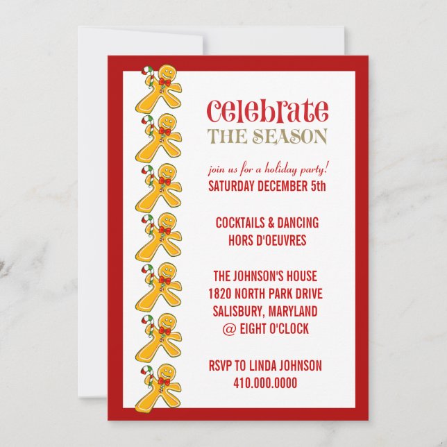 Invitations de Noël (Devant)