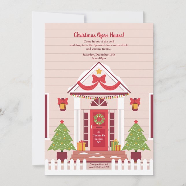 Invitations de Noël (Devant)