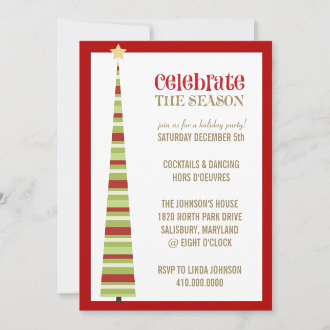 Invitations de Noël (Devant)