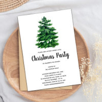 Invitations de Noël Arbre