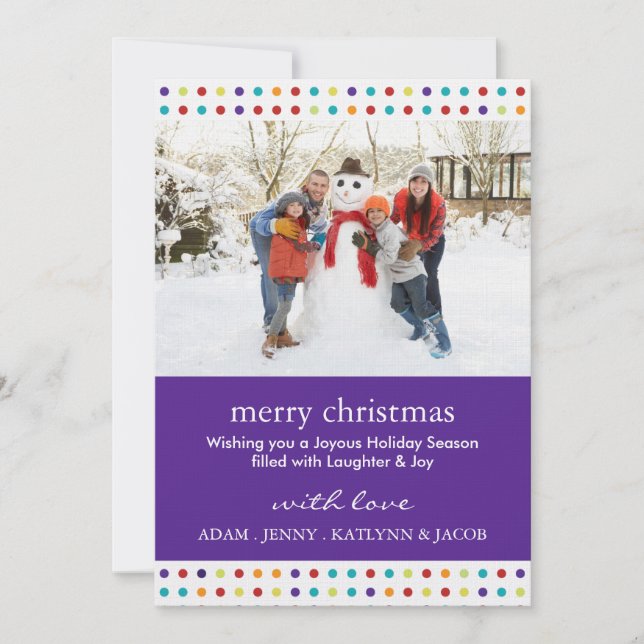 Invitations de Noël joyeuses et amusantes Photocar (Devant)