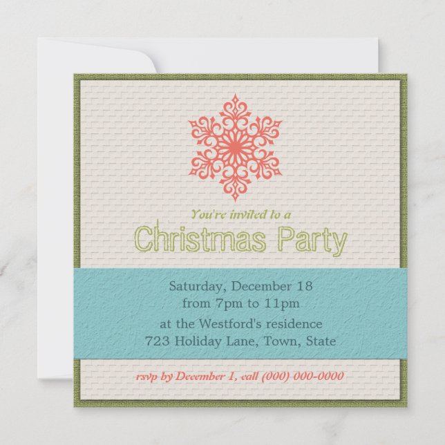 Invitations de Noël modernes (Devant)