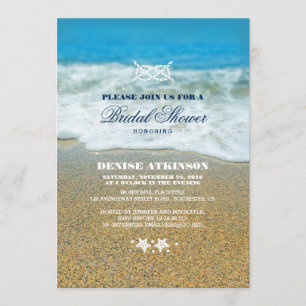 Invitations de noeuds de Fête des mariées de plage