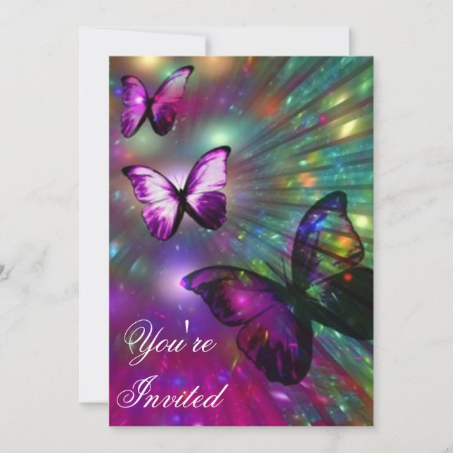 Invitations de papillons (Devant)