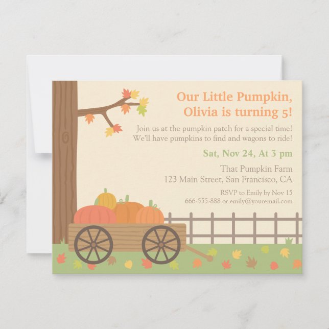 Invitations de partie d'anniversaire de enfant de (Devant)