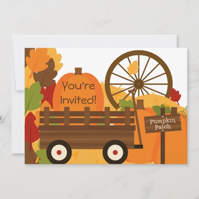 Invitations de partie d'automne de correction de (Devant)