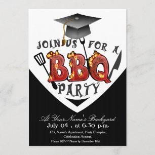 Invitations de partie de BBQ d'obtention du