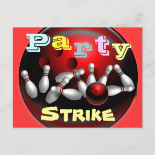 Invitations de partie de bowling