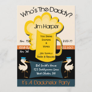 Invitations de partie de Dadchelor