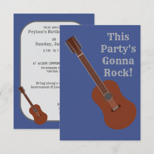 Invitations de partie de la guitare 12-String