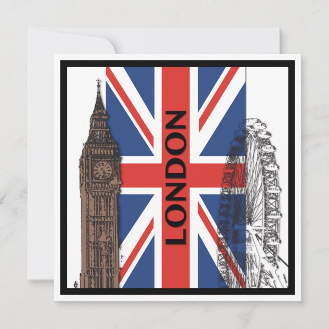 Invitations de partie de Londres, Angleterre (Devant)