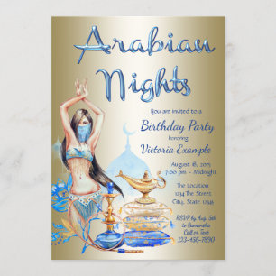 Invitations de partie de mille et une nuits