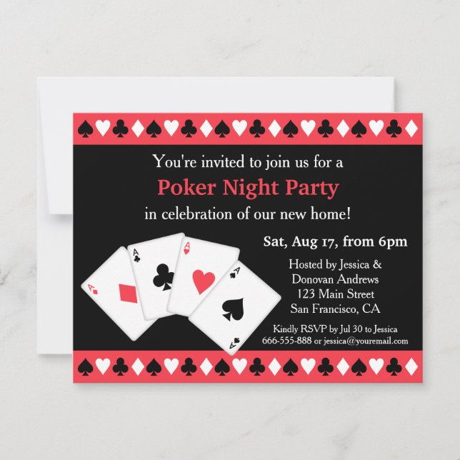 Invitations de partie de pendaison de crémaillère (Devant)
