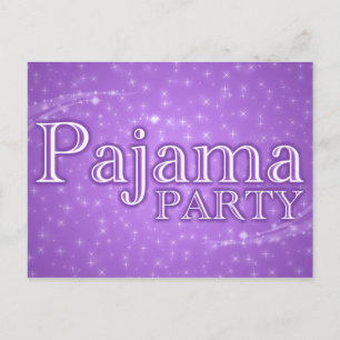 invitations de partie de pyjama : starshine