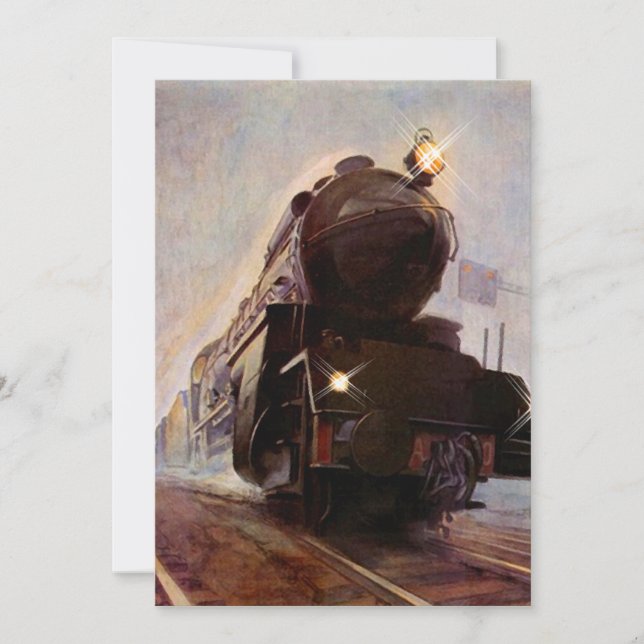 Invitations de partie de retraite de train de (Devant)