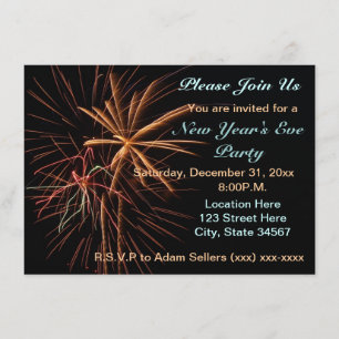 Invitations de partie de réveillon de la Saint