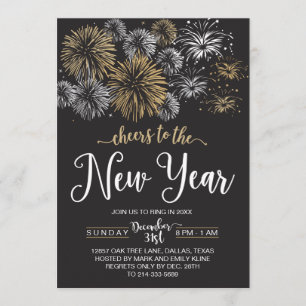 Invitations de partie de réveillon de la Saint