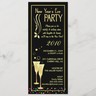 Invitations de partie de réveillon de la Saint