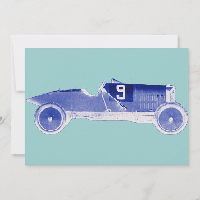 Invitations de partie de thème de voiture de (Devant)