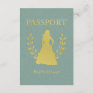 Invitations de passeport de Fête de la mariée