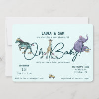 Invitations de patinage pour le baby shower