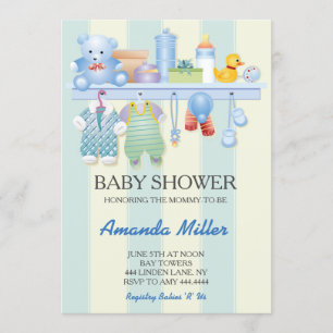Invitations de pépinières baby showers