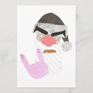 Invitations de Père Noël en métal
