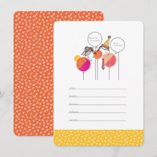 Invitations de personnes de 4,5 po x 6,25 po