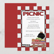 Invitations de pique-nique
