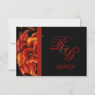 INVITATIONS DE PixDezines BURNT ORANGE CALLA LILY