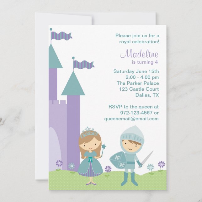 Invitations de princes et de chevaliers (Devant)