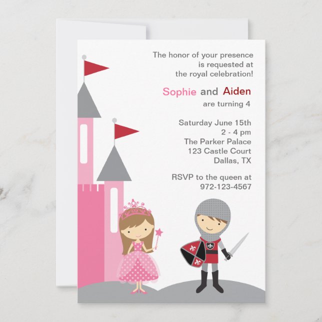Invitations de princes et de chevaliers (Devant)