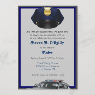Invitations de promotion des agents de police
