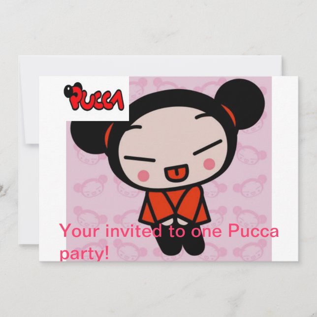 Invitations de Pucca (Devant)