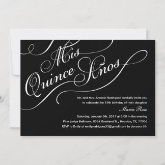 Invitations de Quinceanera