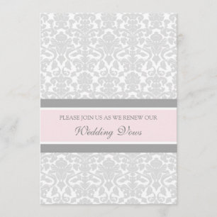 Invitations De Renouveau Vow De Mariage damassé Gr