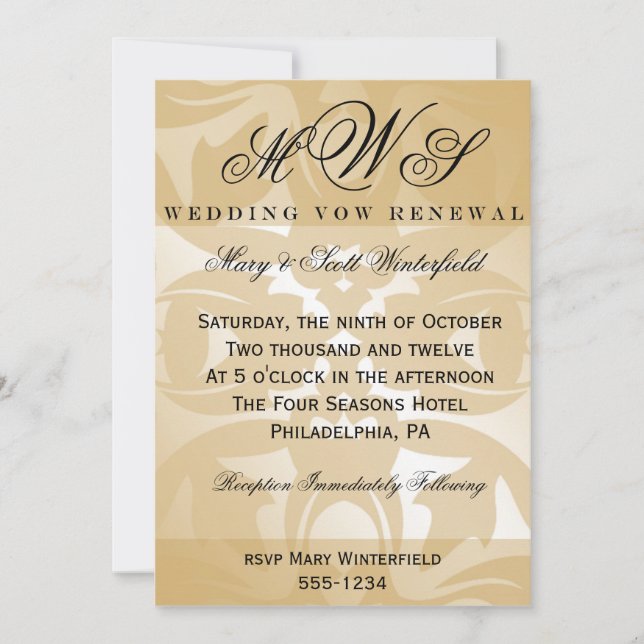 Invitations de renouvellement de l'affichage de l' (Devant)