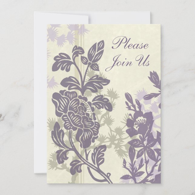 Invitations de renouvellement de Vow Mariage de fl (Devant)