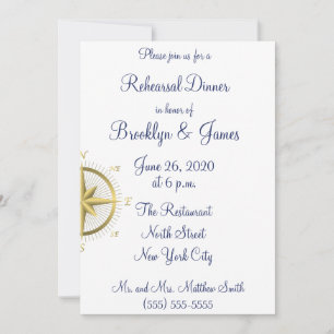 Invitations de répétition de Mariages nautiques bl