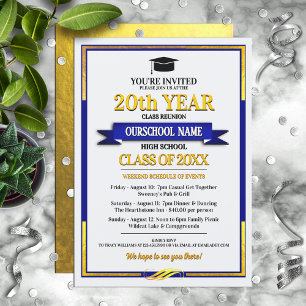 Invitations de retrouvailles de promotion de style
