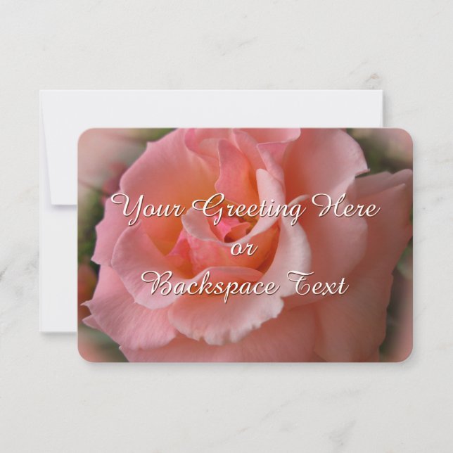 Invitations de roses Cartes RSVP personnalisées po (Devant)