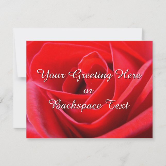 Invitations de roses Cartes RSVP Roses personnalis (Devant)