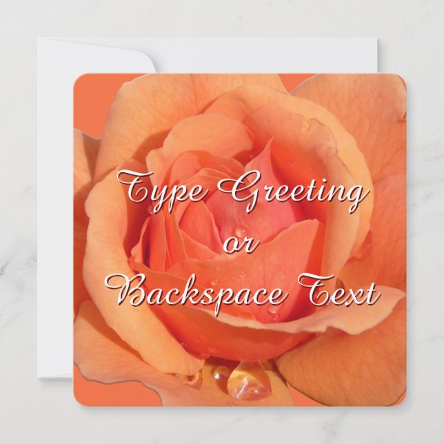 Invitations de roses Personnalisez la carte RSVP R (Devant)