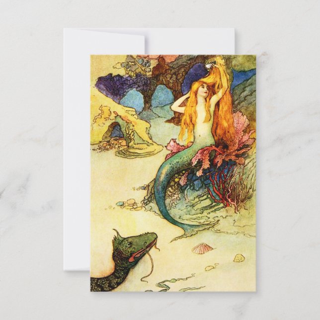 Invitations de sirènes Vintages (Devant)