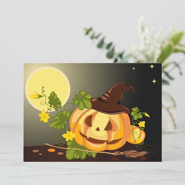 Invitations de sorcières citrouilles (Créateur téléchargé)