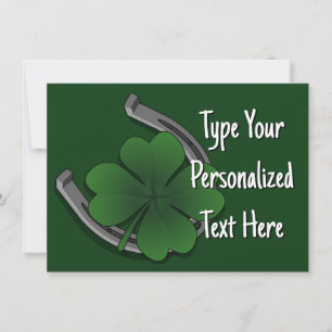 Invitations de St Patrick's Party Personnalisées L