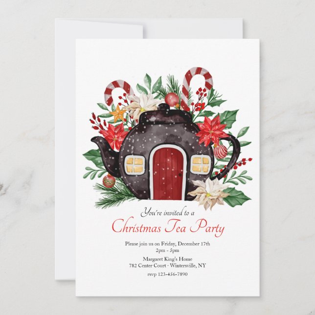 Invitations de Tea Party (Devant)