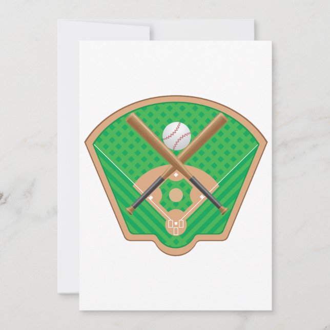 Invitations de terrain de base-ball (Devant)