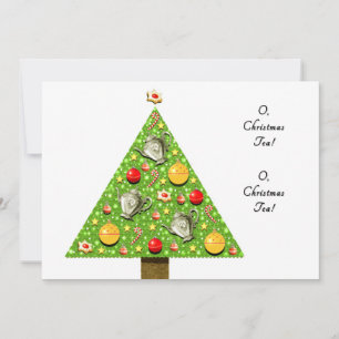 Invitations de thé de Noël